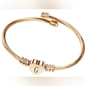 Engraved Letter G Bracelet